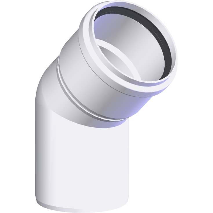 80 mm Metalbestos Connext vinkelstykke 45° PPS