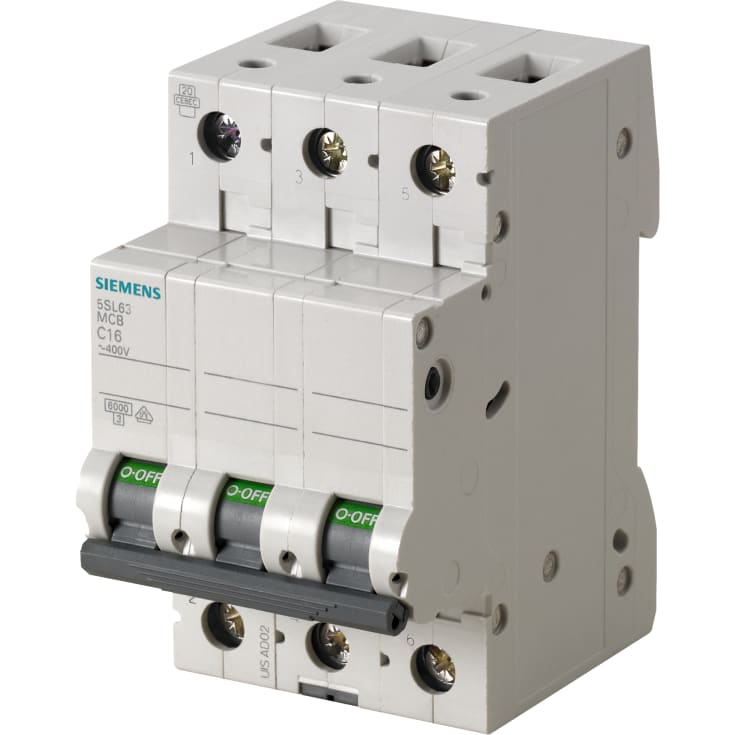 Strømbryter C 10A 3P 6kA 5SL6310-7