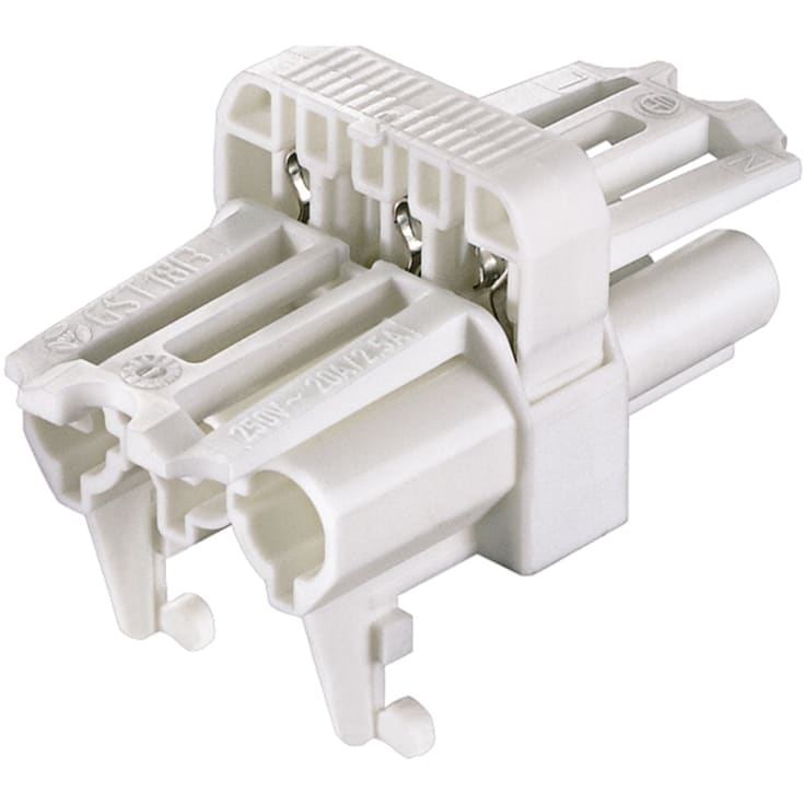 GST18i3 Top Stik 3-Pol 1i/1O Hvid