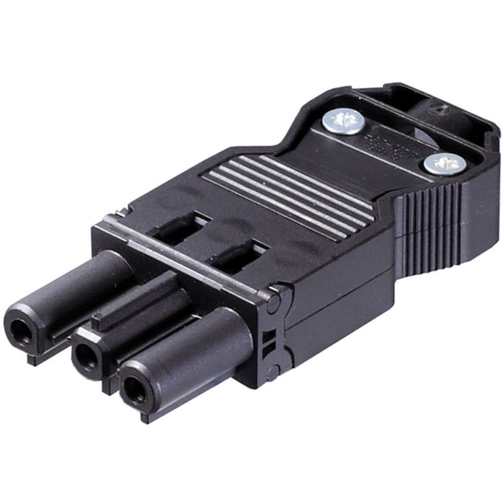 GST18i3 Stik Skrue Hun 3P 0,75-2,5mm² Ø6,5-10,5 mm Sort