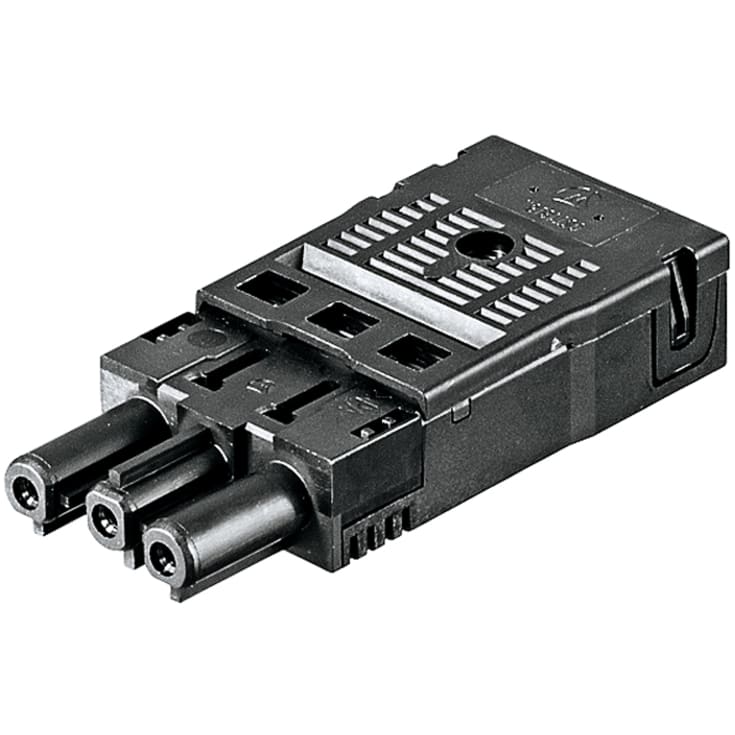 GST18i3 Stik Fjeder Hun 3P 1,5-2,5mm² Ø7,8-10,3 mm Sort