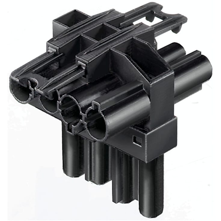 GST18i4 T-Stykke 4P Sort