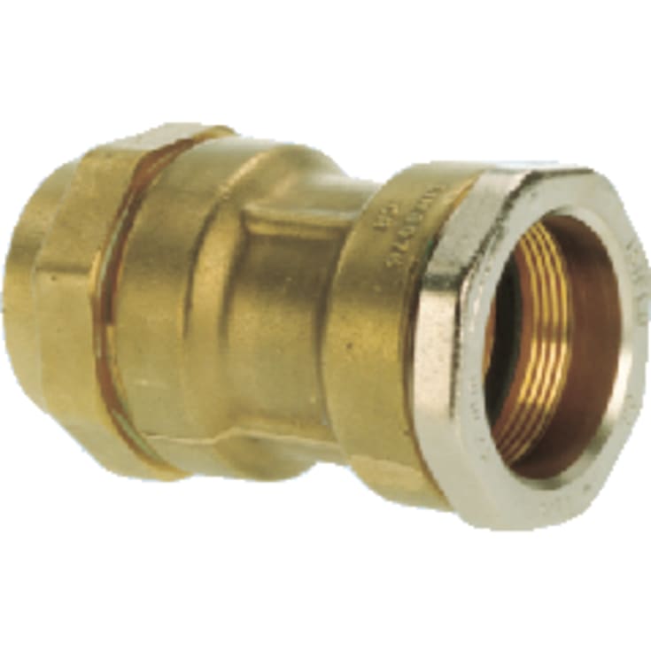 Isiflo 42-40 mm samlemuffe, messing, til gamle rør PN16