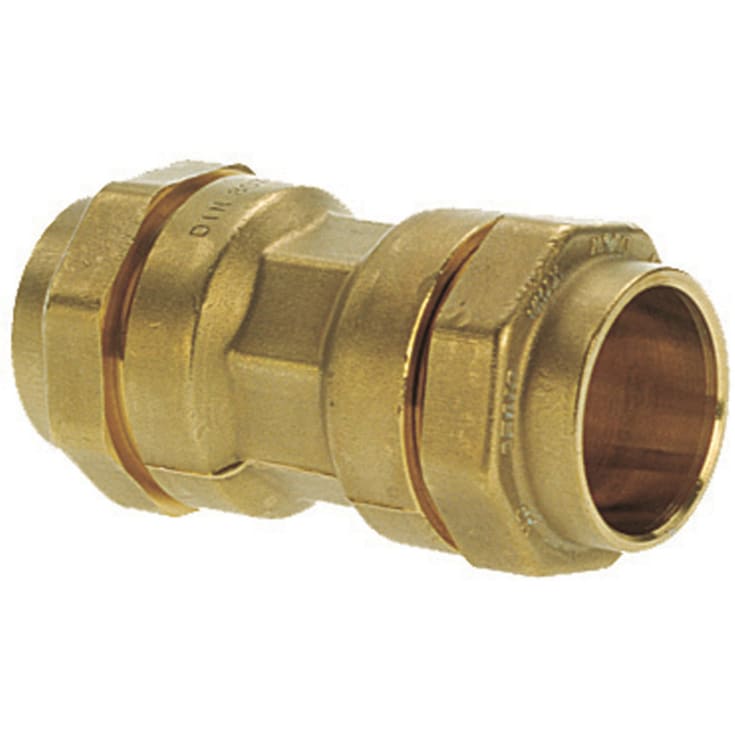 Isiflo 16 mm samlemuffe, messing, PN16