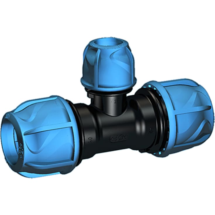 +GF+ iJoint tee til PEM rør, 32x25x32 mm