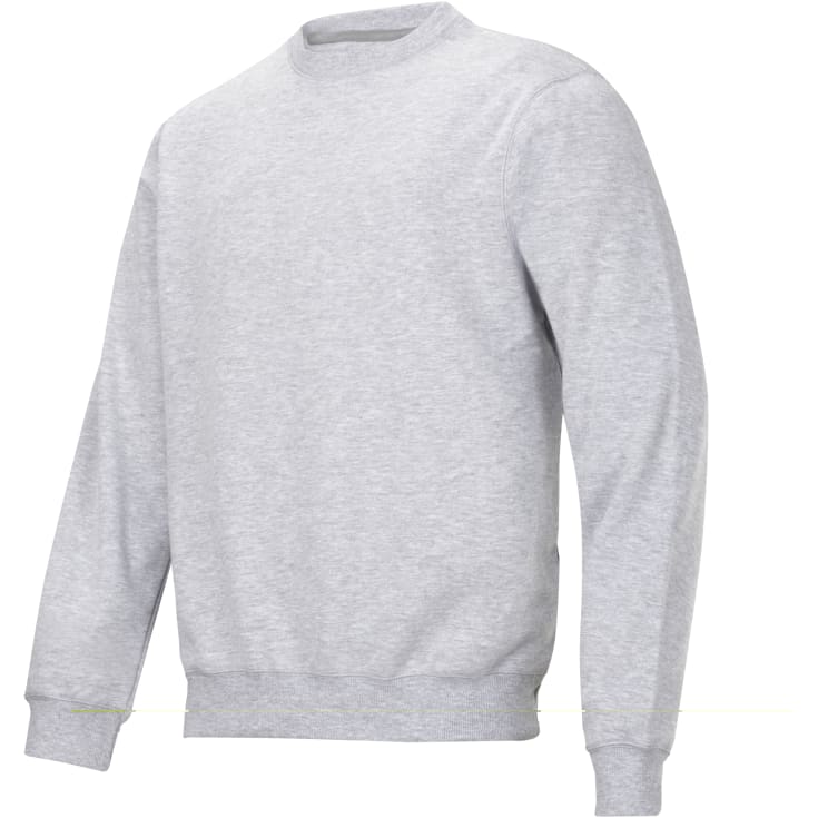 Snickers 2810 sweatshirt, lysegrå, str. 2XL