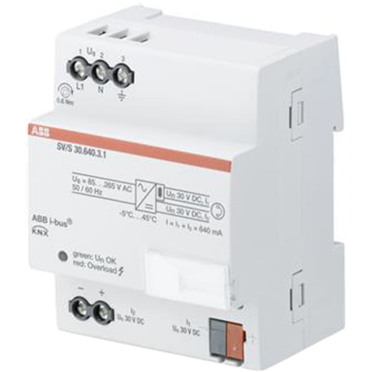 KNX strømforsyning 640mA mdrc Sv/S30.640.3.1