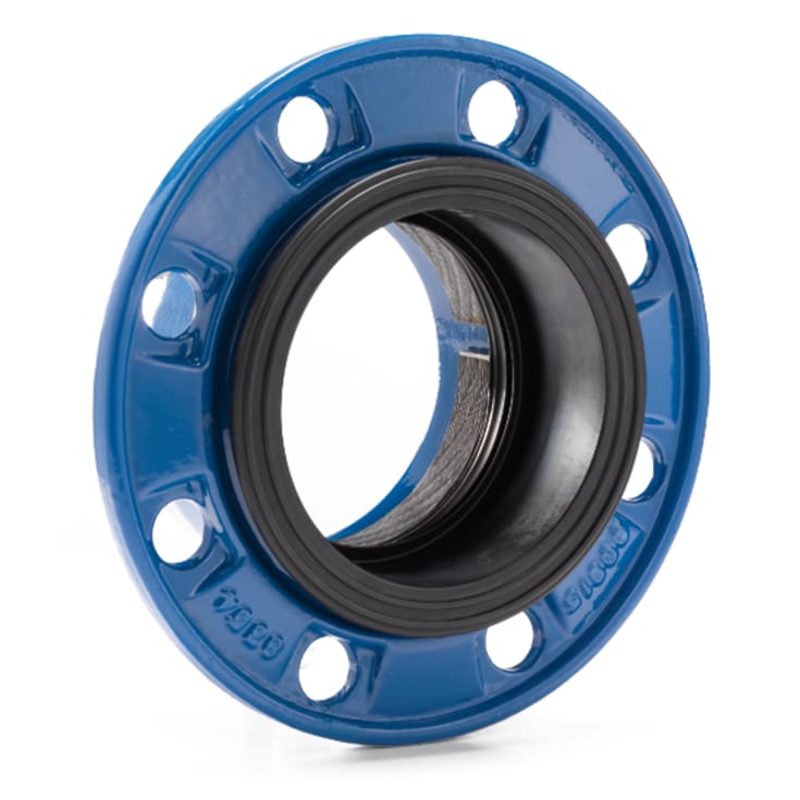 AVK DN125 / 140 mm kombiflens, strekk, EPDM, flens PN10/16
