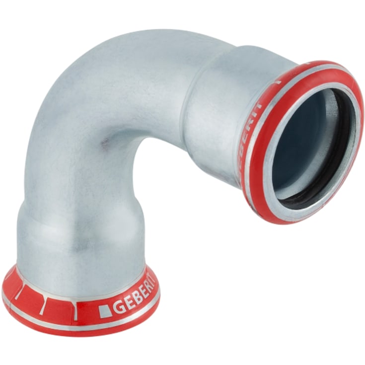 Mapress 90° bøjning med muffe 42 mm