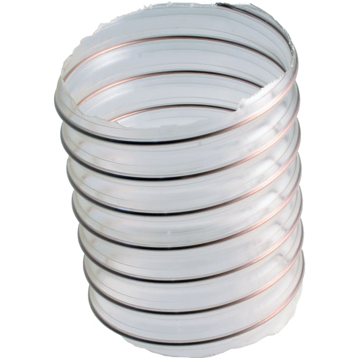 Plastslange 1 meter ø75 mm for træpillefyr