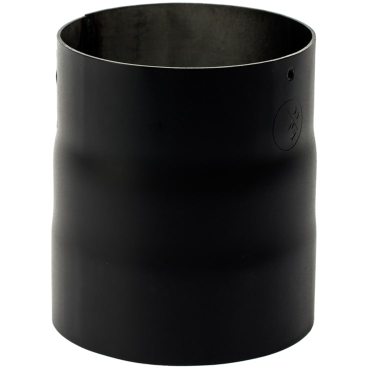 130 mm Metalbestos Sorte røgrør overgang iØ 135 mm/uØ 129 mm