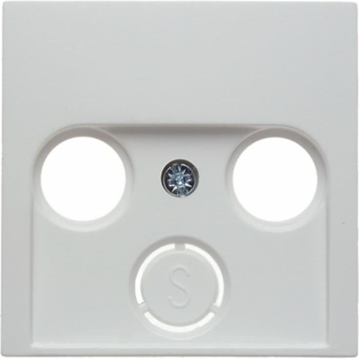 Berker Afdækning for antenneudtag S./B. hvid