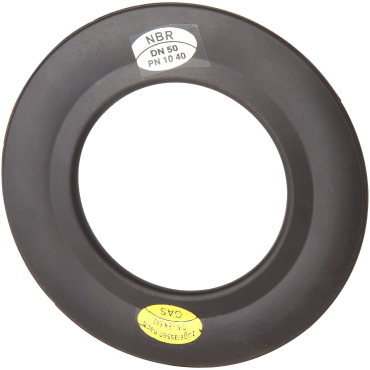 NBR flangepakning DN100, med stålindlæg, PN10-16