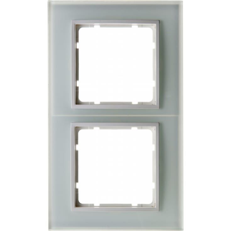 5 stk Berker Frame 2 modul B.7 glass hvit
