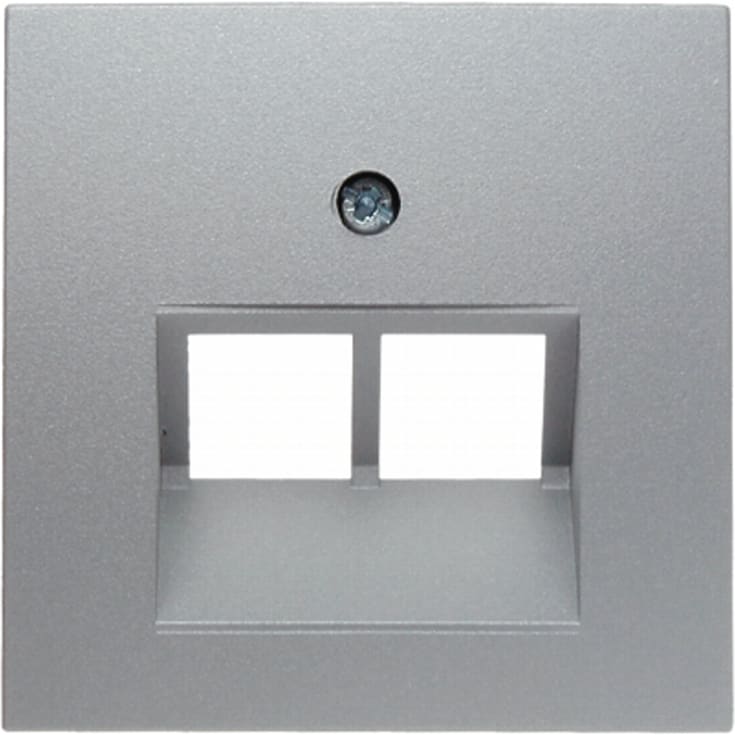 10 stk Berker Afdækning for 8/8 Pol data S/B alu