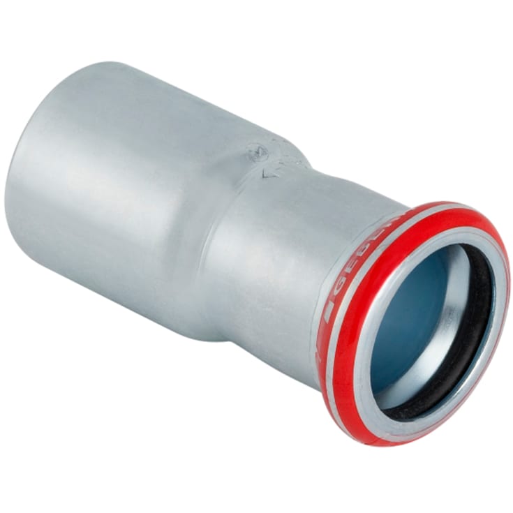 Geberit Mapress forzinket reduktion t/varmeanlæg 22 mm - 15 mm