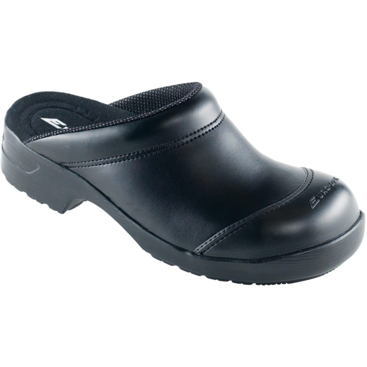 Euro-Dan sikkerhedstræsko uden hælkappe, sort, str. 44