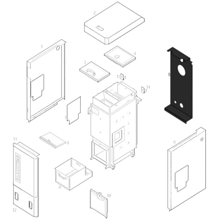 Kedel bagplade BS1016