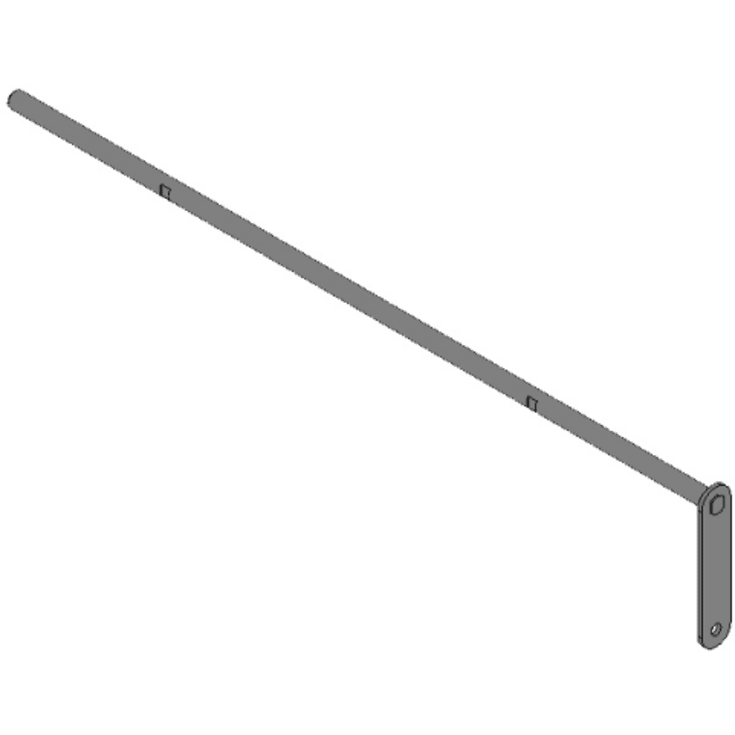 Aksel til rense system