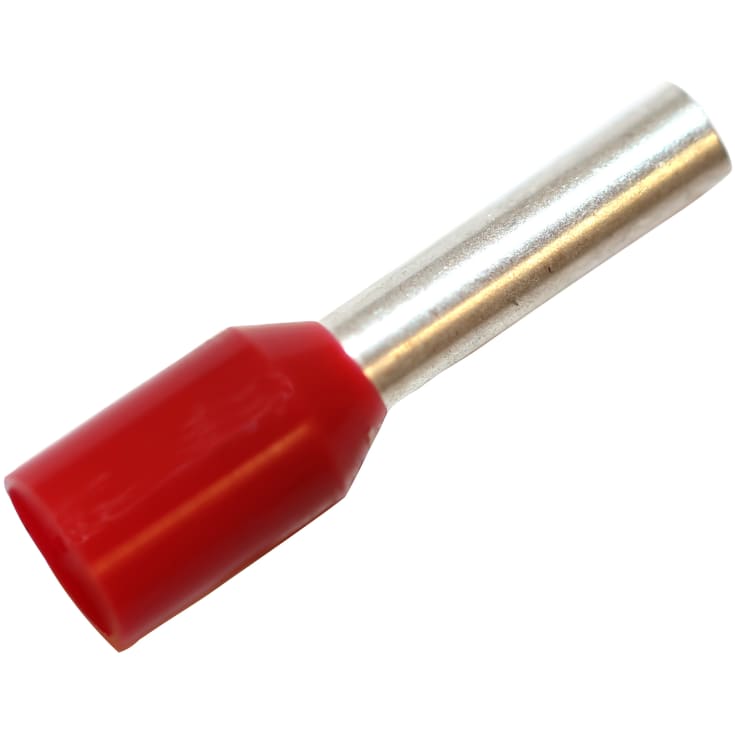 100 st Genomföring Isolerad 1,5 mm² röd A1,5-8ET
