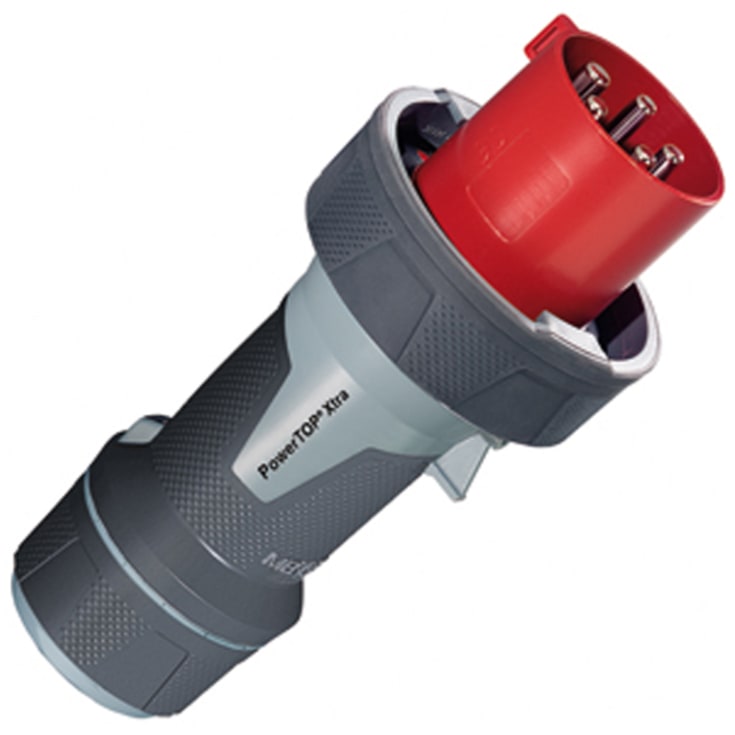 CEE Plug 63A 5P 6H 400V IP67 PowerTop Xtra