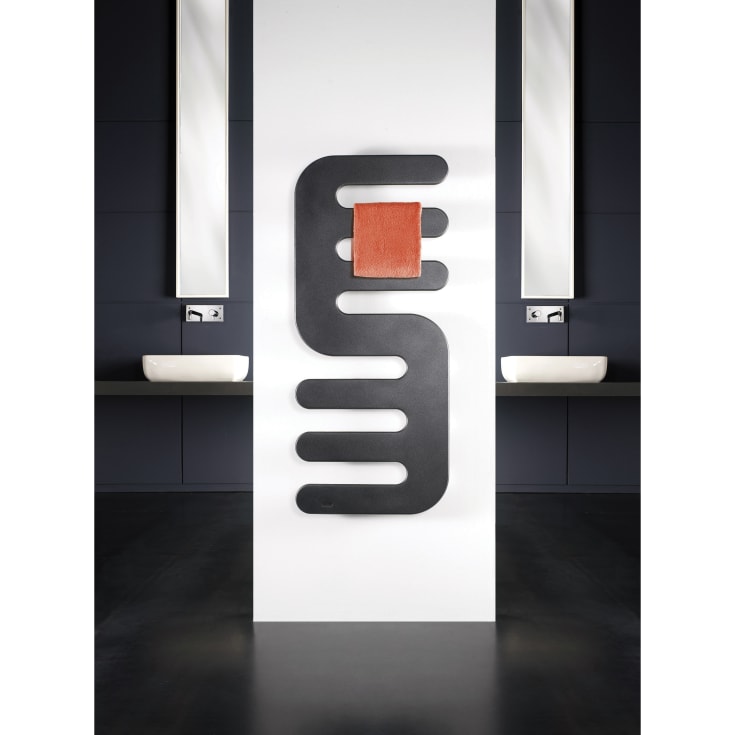 Kriss Hand håndklædetørrer, kombi, 51,4x120, grafitgrå