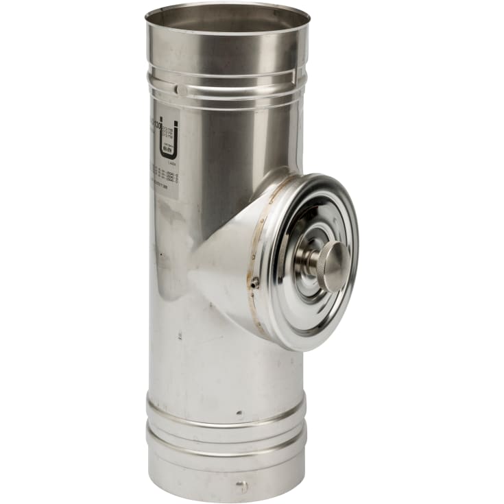 180 mm Metalbestos Omega-lengde med rengjøringsdør