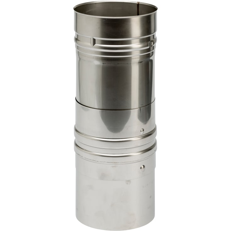 80 mm Metalbestos Omegateleskopisk længde 140-330 mm
