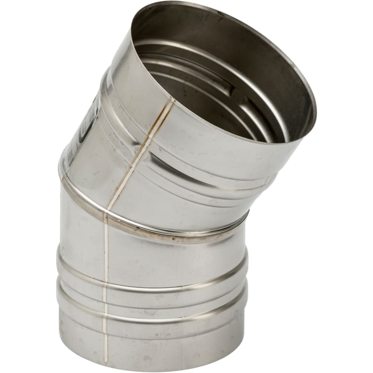 80 mm Metalbestos Omega vinkelstykke 30°