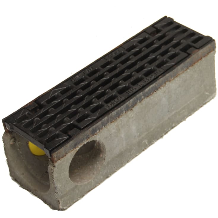 Duco Maxi 100 185 x 500 mm kryds med støbejernsrist, 90 t