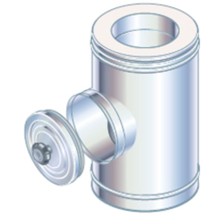 5" Metalbestos Multi50 rør med rense- og inspektionsdør