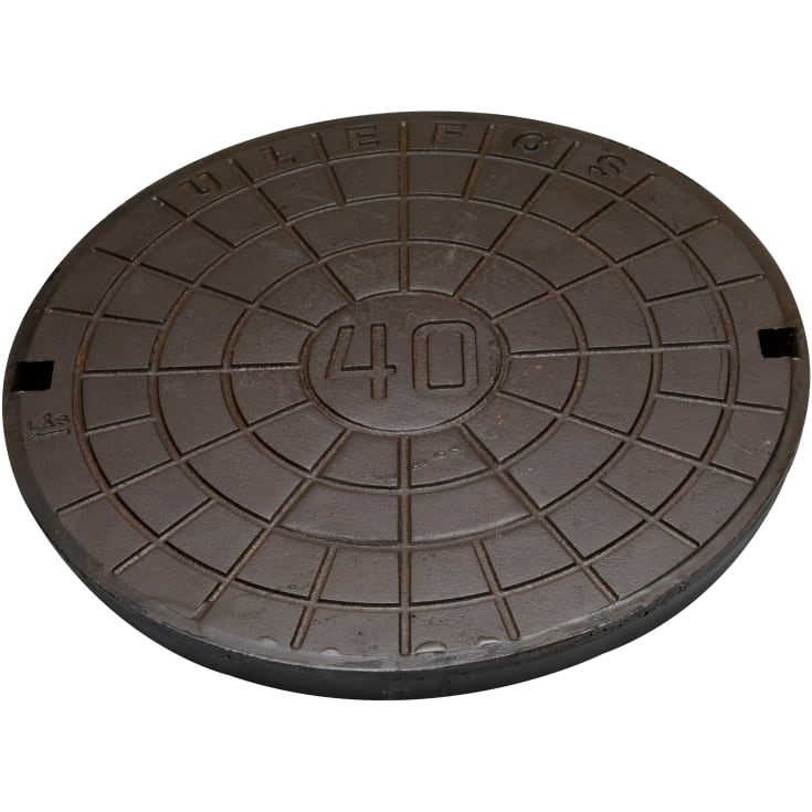 Ulefos 600 mm dæksel m/påstøbt pakn./fjederlås, 40 t, SG UN60AXP