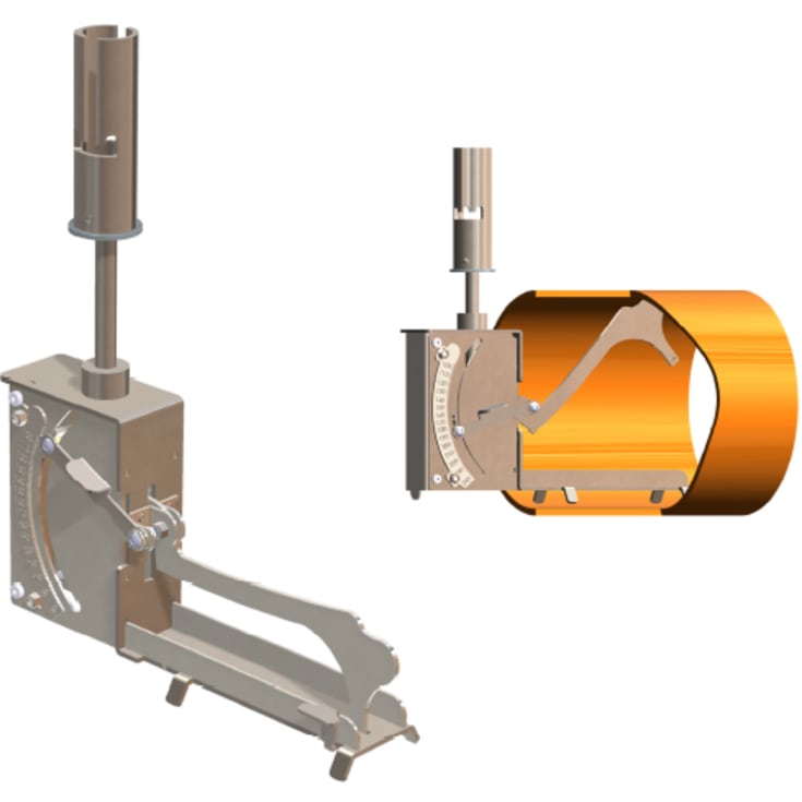 NI dimensionsmåler til indvendig rørdimension 96-240 mm
