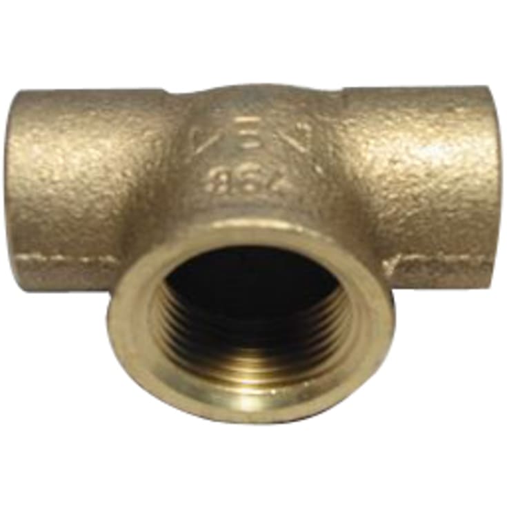 10 stk Messing loddetee, 28 x 1/2" x 28 mm