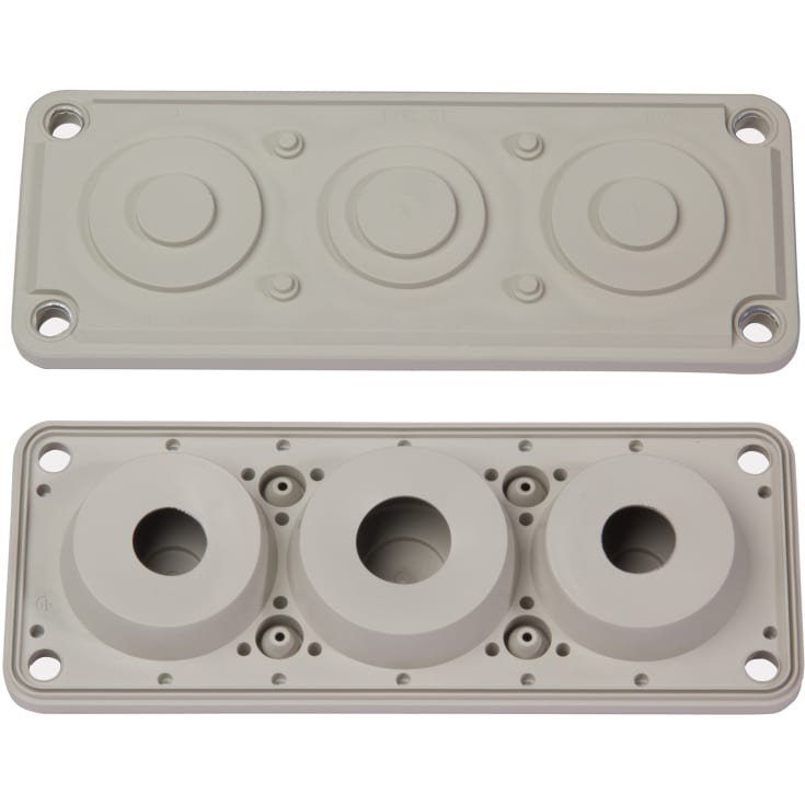 12 stk Gevindflange Str. 2 6xPG16+4xPG21