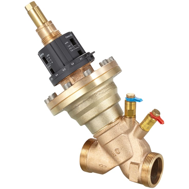 Oventrop Cocon QTZ DN40 1500-7500 l/h, N/N, m. målestuds