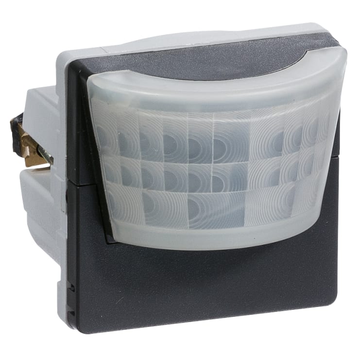 LK Fuga PIR sensor 180°, 230V, 10A, 1 modul, koksgrå