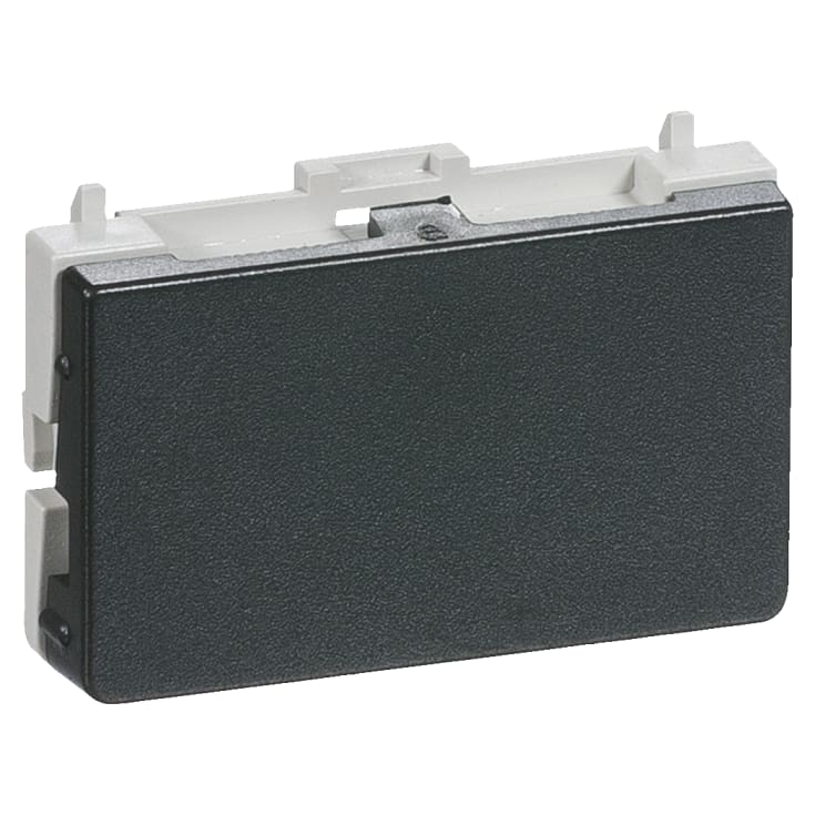 LK Fuga Blænddæksel for 1,5M ramme, ½ modul, Koksgrå