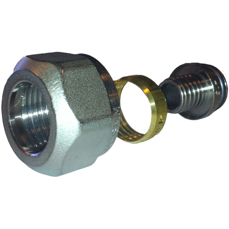 Innskruingssett 3/4" for PE- og PEX-rør, 15 mm