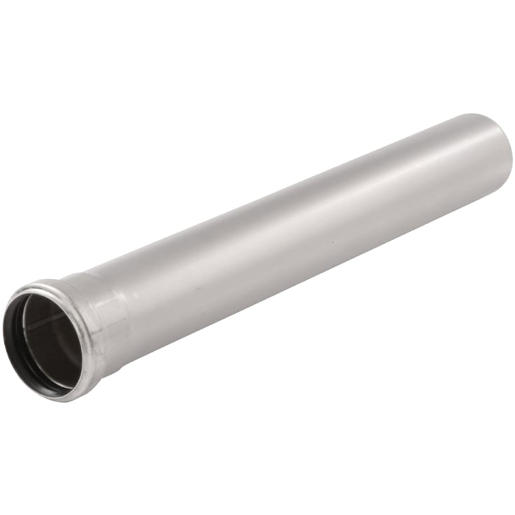 ACO 75 x 500 mm avløpsrør i rustfritt stål med hylse, AISI 304