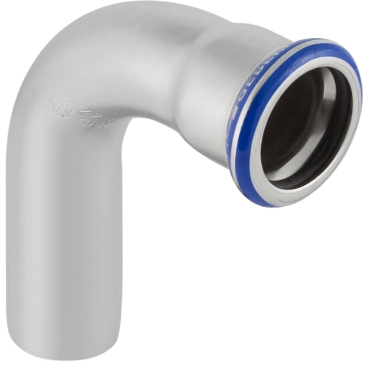 Mapress 90° bøjning med nippel 15 mm