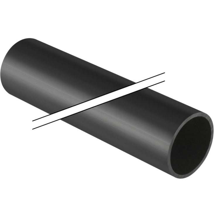 3 meter Geberit Silent rør, til spildevand, Ø110 mm, sort