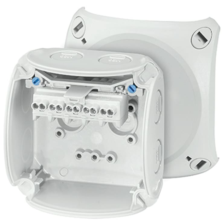 Hensel KF0202G koblingsboks, 93x93 mm, grå