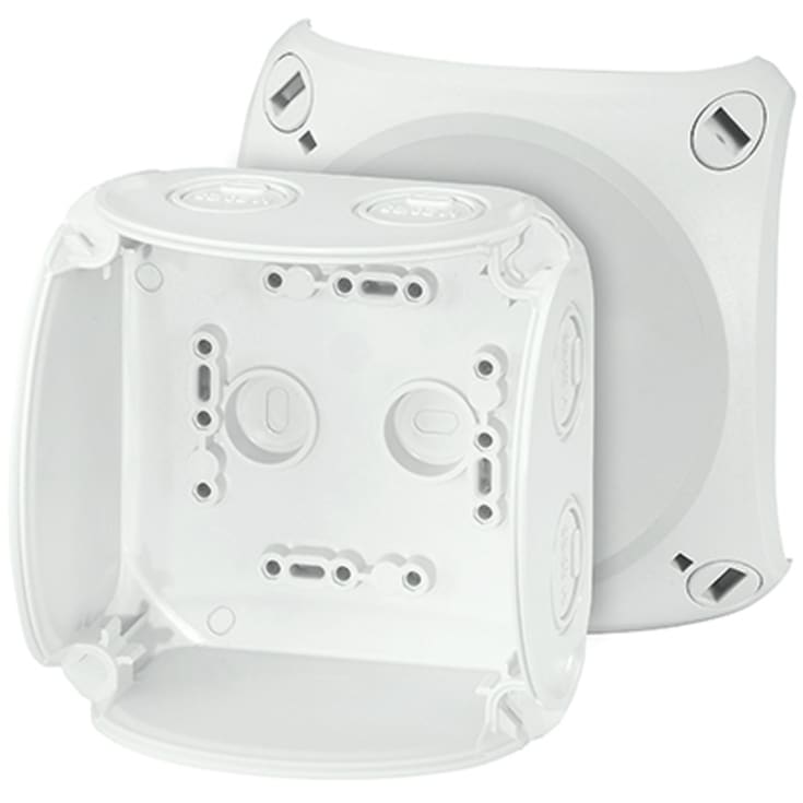 Kvik Koblingsboks KF0400G 104x104 mm M20-25 uten klemmer grå
