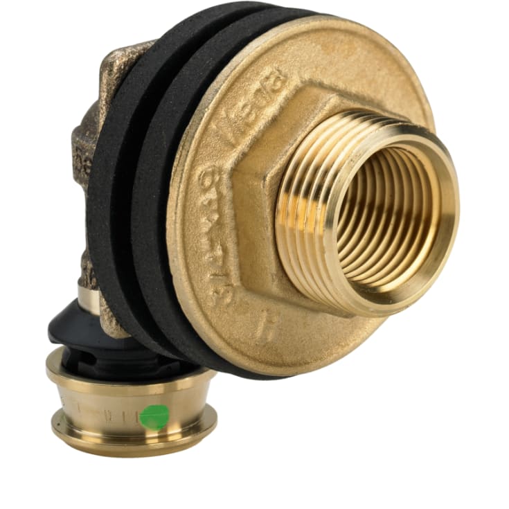 Væggennemføring 16 x 1/2" x 3/4" x 55 mm