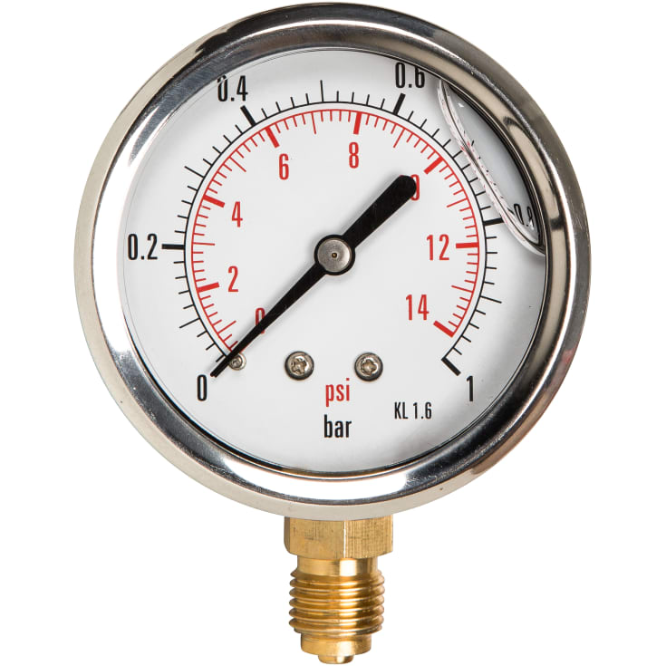 Manometer 1/4" 63 mm 0-2,5 bar