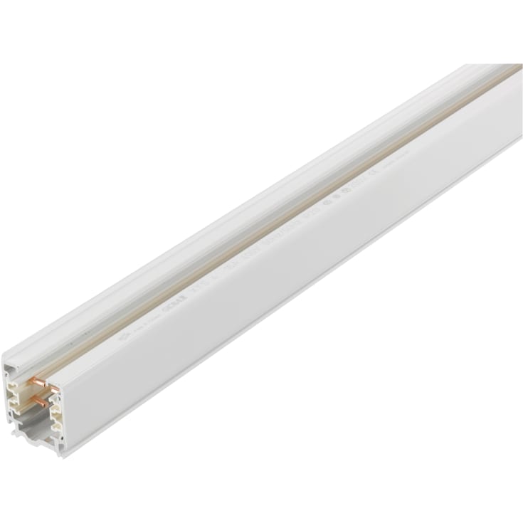 Global 3F lysskinne, hvit, 1 meter
