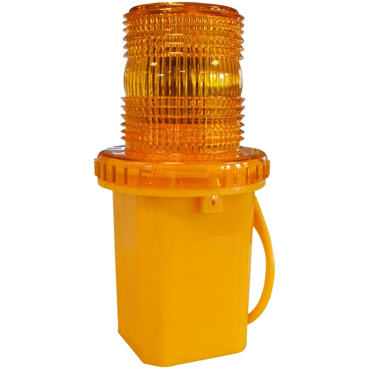 LED-blinklygte, gul linse