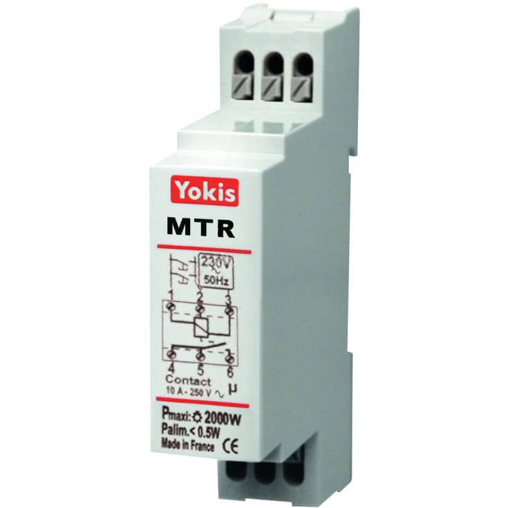 Vipp/tidsrelä 2000W 2S-4T för DIN-skena MTR2000M