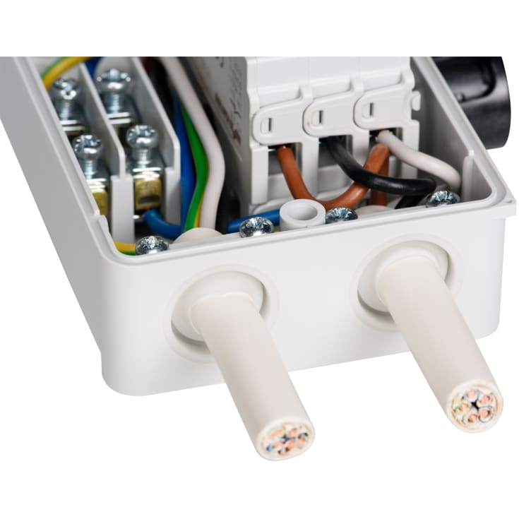 Sikkerhedsafbryder 25A 3P + hjælpekontakt grå/sort KSM325US